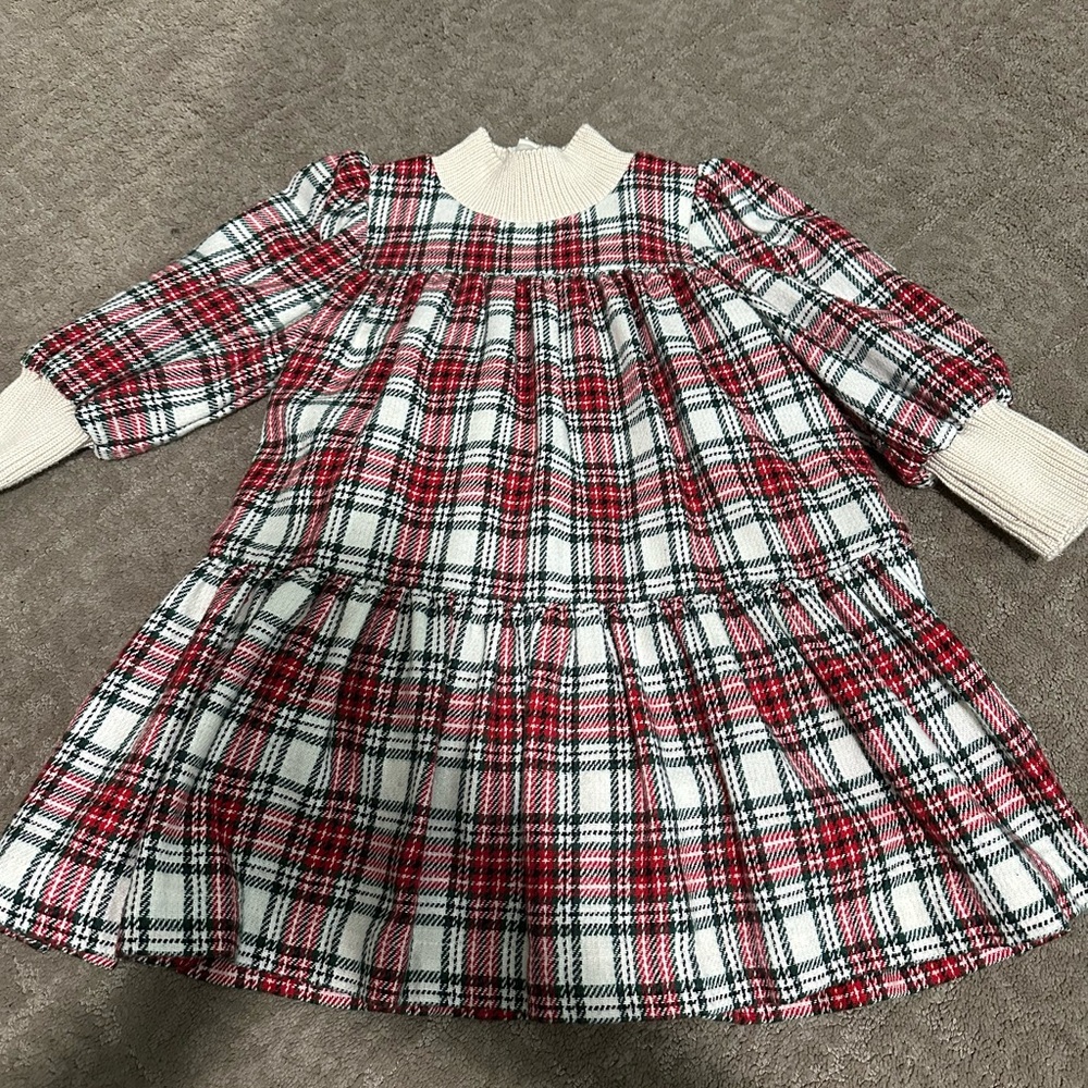 The middle daughter wool blend plaid dress size 5/6 eeuc